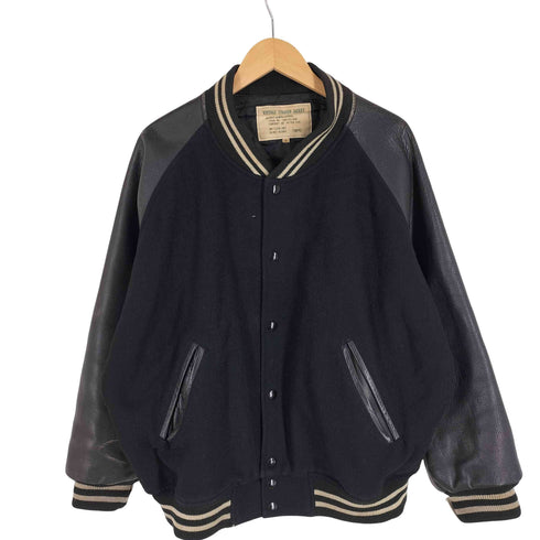 Vintage Stadium Jacket 裏地キルティング レザー切替 スタジャン メンズ JPN:L