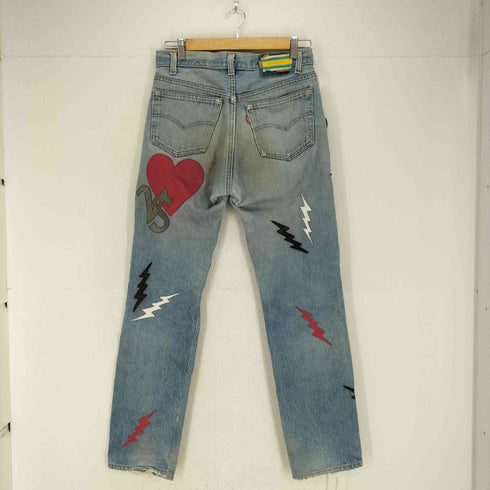 MINISEEKER ボタンフライ リメイクダメージデニムパンツ メンズ