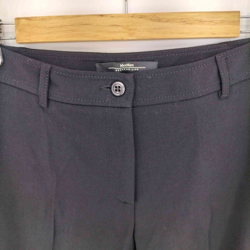 マックスマーラウィーケンドライン Max Mara WEEKEND LINE センタープレス ウールスラックス レディース 42