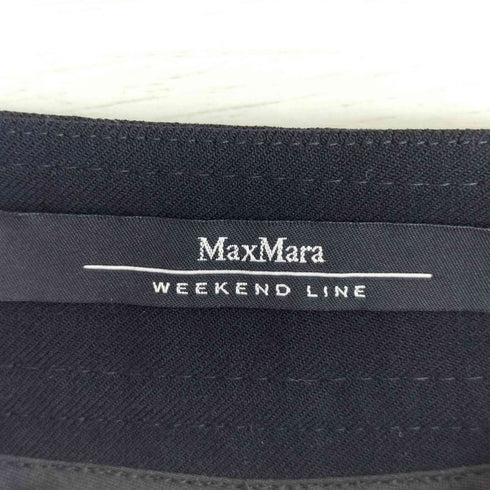 マックスマーラウィーケンドライン Max Mara WEEKEND LINE センタープレス ウールスラックス レディース 42