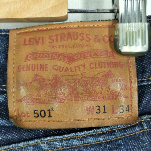 リーバイス LEVI STRAUSS&CO levi`s premium 501 USA製 WHITE OAK工場製 5115刻印 bigE ボタンフライデニムパンツ メンズ 31 34