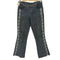 HAPHAZARD JEANS 00s Y2K ラインストーン 花刺繍 カットオフフレアデニムパンツ レディース 29