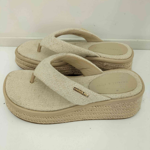 チャールズキース CHARLES & KEITH エスパドリーユ トングサンダル レディース JPN:23.5