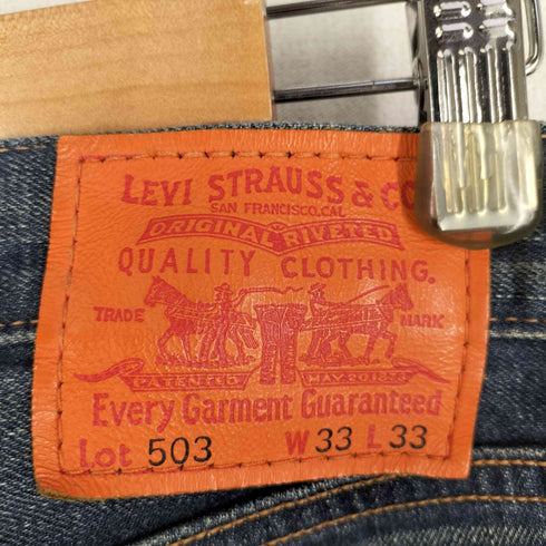リーバイス LEVI STRAUSS&CO 00s 503 07年製 ベトナム製 classic levi`s オリジナル月桂樹ボタン オレンジステッチデニムパンツ メンズ 33 33