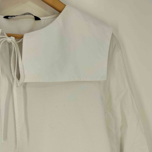 ザラ ZARA CONTRAST POPLIN TOP セーラーカラーブラウス レディース import:S