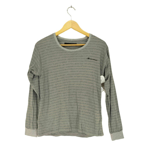 ヨシオクボ yoshio kubo フロント刺繍ボーダーL/S TEE メンズ JPN:2
