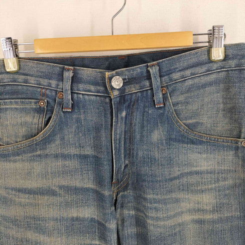 リーバイス LEVI STRAUSS&CO 00s levi`s premium 505 j30刻印 07年製 2色ステッチデニムパンツ メンズ 32 33
