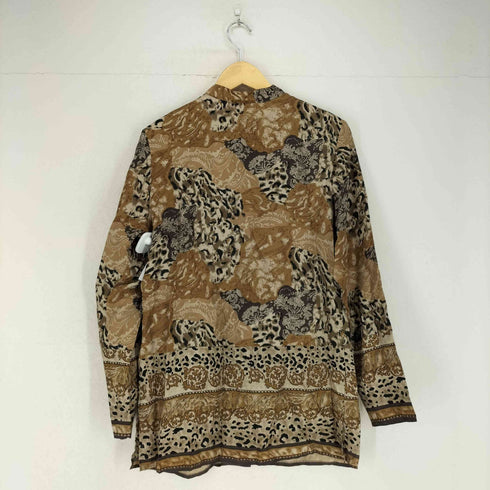 アンナアンドフランク anna and frank 総柄 シルクノーカラーL/S シャツ レディース JPN:M