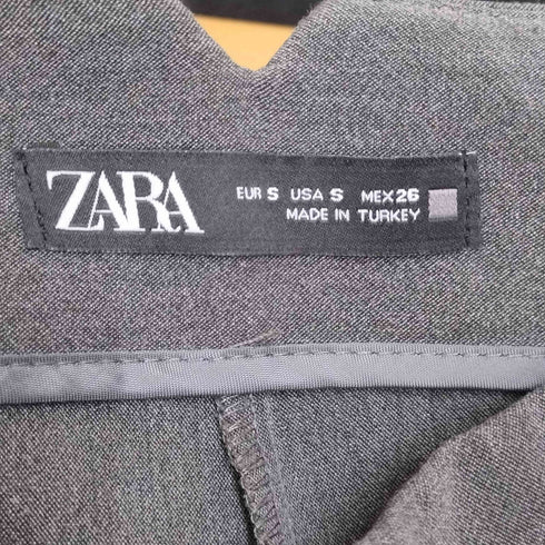 ザラ ZARA HIGH-WAIST TROUSERS ハイウエストスラックス レディース S