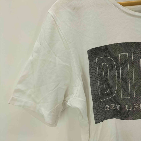 ディーゼル DIESEL ロゴプリントクルーネックTシャツ メンズ JPN:M