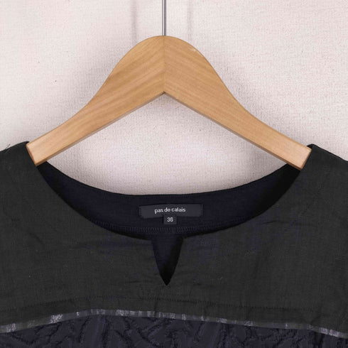 パドカレ pas de calais レース切替ブラウス レディース 36