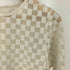 レイビームス Ray BEAMS チェッカー チュール ロングスリーブTシャツ レディース