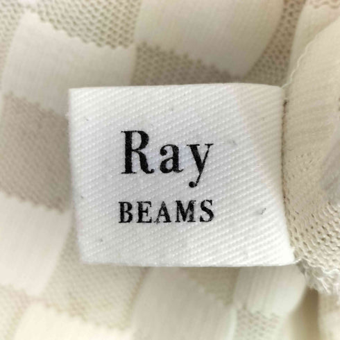 レイビームス Ray BEAMS チェッカー チュール ロングスリーブTシャツ レディース