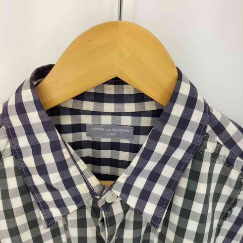 コムデギャルソンオム COMME des GARCONS HOMME 田中オム 銀タグ ドッキングギンガムチェックシャツ メンズ