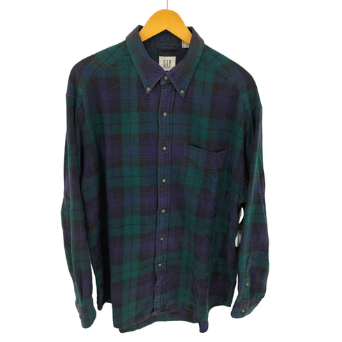 ギャップ Gap 00S OLD GAP ブラックウォッチチェックシャツ メンズ import:L