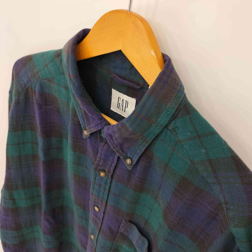 ギャップ Gap 00S OLD GAP ブラックウォッチチェックシャツ メンズ import:L