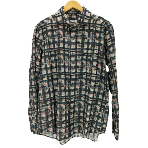 インターメッツォ INTERMEZZO L/S TAIANA ピケ 総柄ウィングカラーシャツ メンズ JPN:XXL