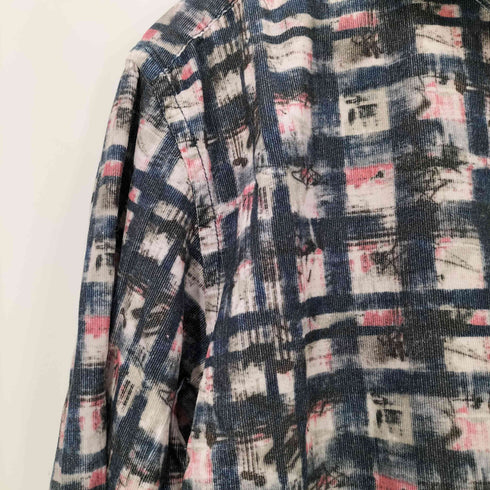 インターメッツォ INTERMEZZO L/S TAIANA ピケ 総柄ウィングカラーシャツ メンズ JPN:XXL