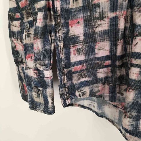 インターメッツォ INTERMEZZO L/S TAIANA ピケ 総柄ウィングカラーシャツ メンズ JPN:XXL