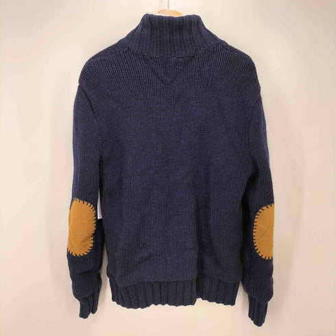 トミーヒルフィガー TOMMY HILFIGER エルボーパッチフルジップニットセーター メンズ XL