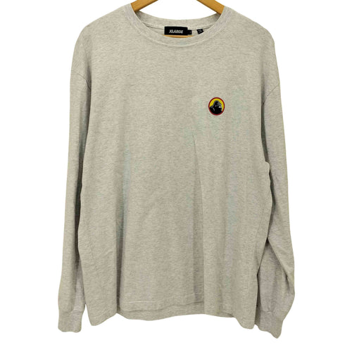 エクストララージ XLARGE 12SS ロゴワッペン バックプリント L/S クルーネックTシャツ メンズ import:L