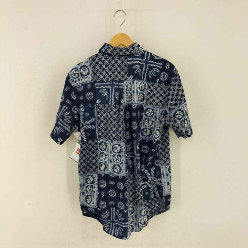 チャップス CHAPS 藍染 バンダナ柄 S/S BDシャツ メンズ import:M