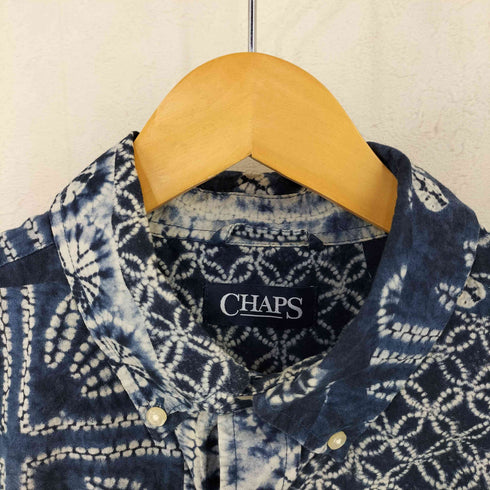 チャップス CHAPS 藍染 バンダナ柄 S/S BDシャツ メンズ import:M