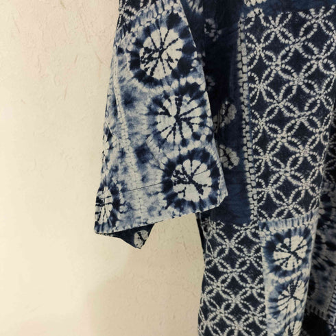 チャップス CHAPS 藍染 バンダナ柄 S/S BDシャツ メンズ import:M