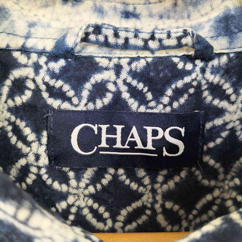 チャップス CHAPS 藍染 バンダナ柄 S/S BDシャツ メンズ import:M