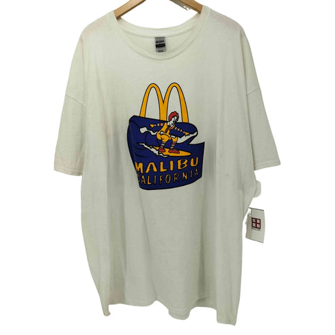 ギルダン GILDAN 90S ULTRA COTTON MALIBU CALIFORNIA 企業ロゴプリント オーバーサイズ クルーネック半袖Tシャツ メンズ 3XL