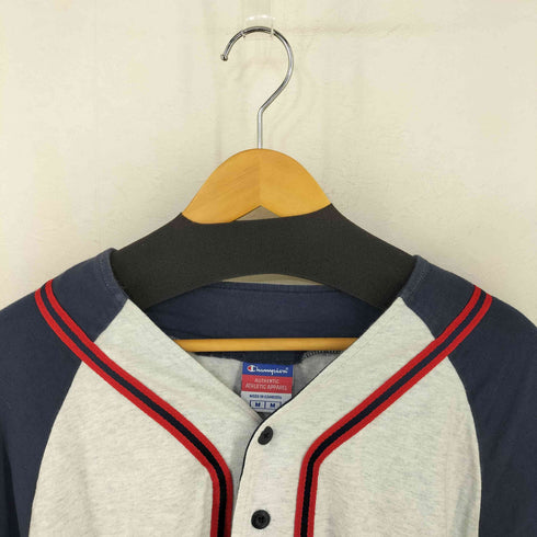 チャンピオン Champion New York Yankees カットソー地 ベースボールシャツ メンズ import:M