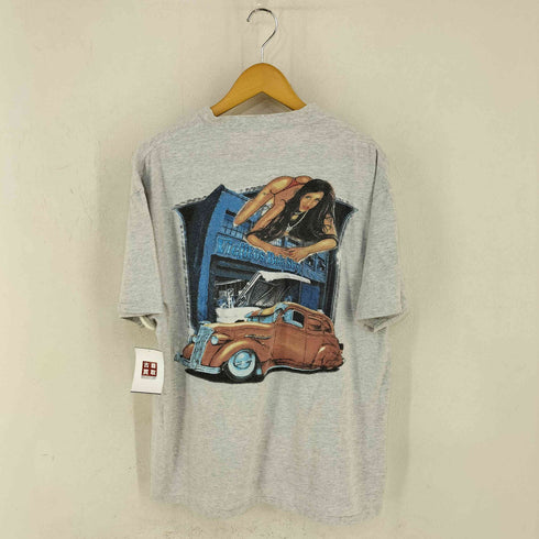 オニータ ONEITA POWER PRO シングルステッチ CRUSING LOW 両面プリント クルーネックTシャツ メンズ import:XL