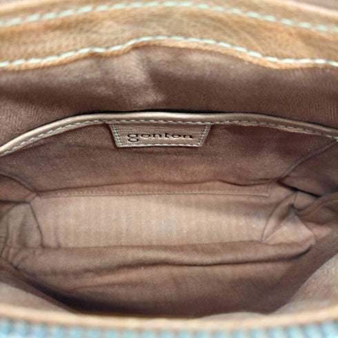 ゲンテン genten アーチジップ レザー ショルダーバッグ レディース