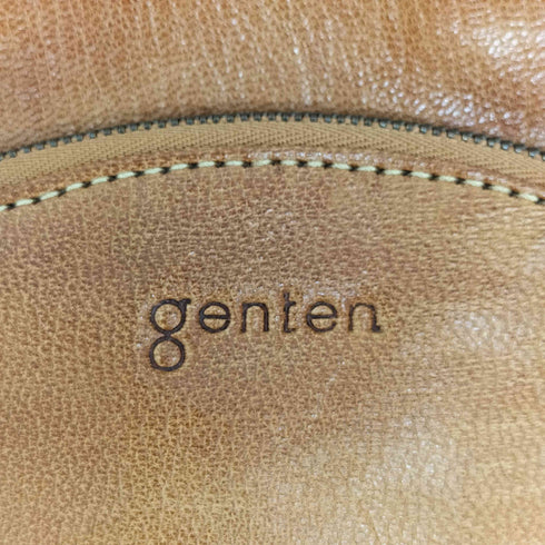 ゲンテン genten アーチジップ レザー ショルダーバッグ レディース