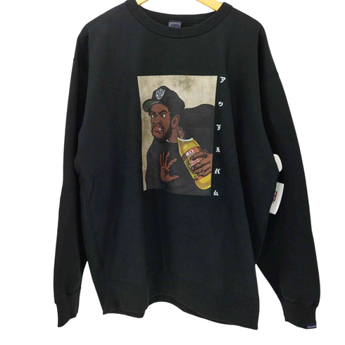 アップルバム APPLEBUM DOUGHBOY CREW SWEAT 裏起毛 コットンポリ 前面プリント クルーネックスウェット メンズ