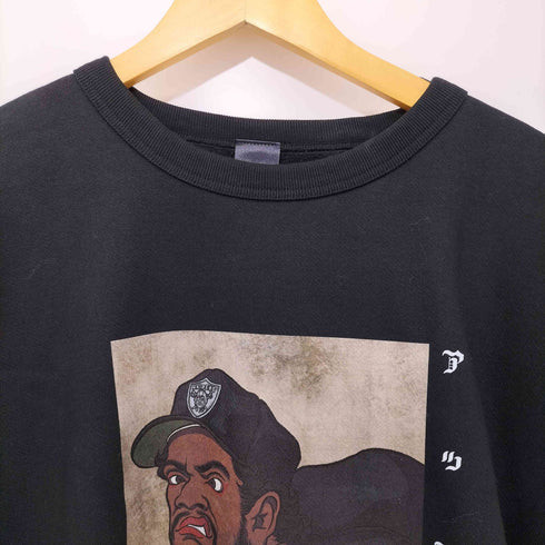 アップルバム APPLEBUM DOUGHBOY CREW SWEAT 裏起毛 コットンポリ 前面プリント クルーネックスウェット メンズ