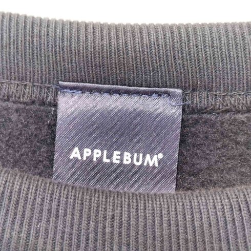 アップルバム APPLEBUM DOUGHBOY CREW SWEAT 裏起毛 コットンポリ 前面プリント クルーネックスウェット メンズ