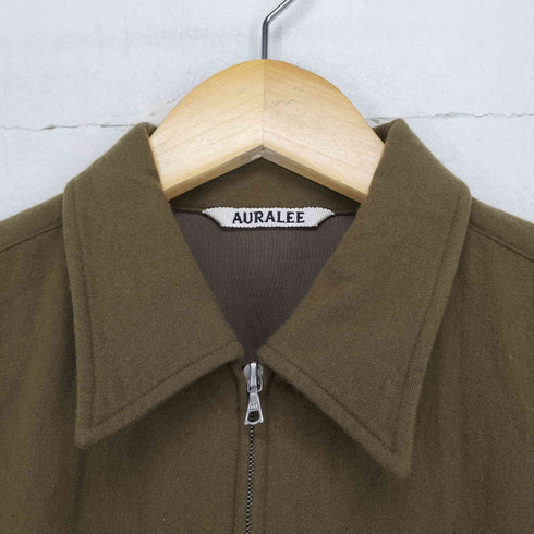 オーラリー AURALEE 19AW SUPER SOFT WOOL FLANNEL ZIP SHIRTS メンズ JPN:3