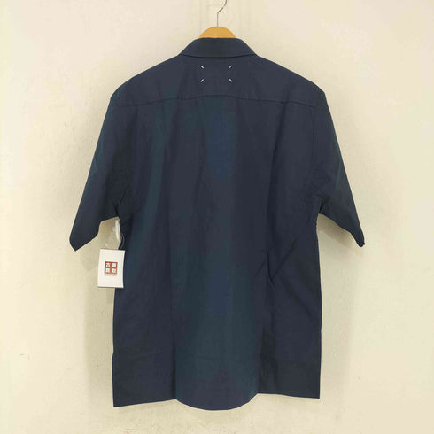 メゾンマルジェラ Maison Margiela 10 Navy Heavy Poplin Short Sleeve Shirt メンズ JPN:1