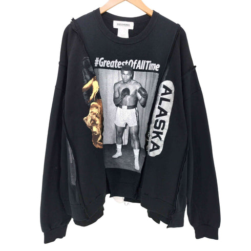 ディスカバード DISCOVERED WIDE COLLEGE SWEAT USED REMAKE ITEM ドッキングスウェット メンズ FREE