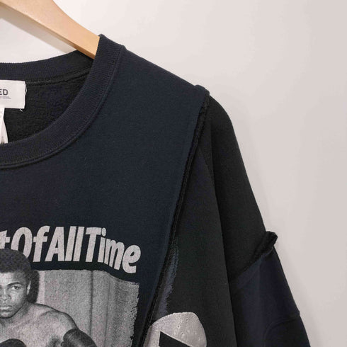 ディスカバード DISCOVERED WIDE COLLEGE SWEAT USED REMAKE ITEM ドッキングスウェット メンズ FREE