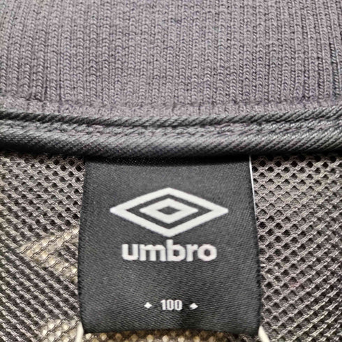 アンブロ UMBRO フロントロゴ刺繍ハーフジップナイロントップス メンズ 100