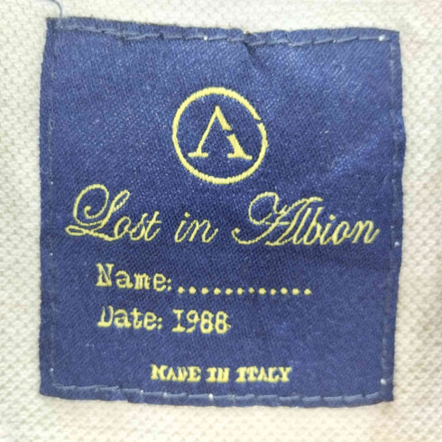 ロストインアルビオン LOST IN ALBION イタリア製 プリントポロシャツ メンズ import:M