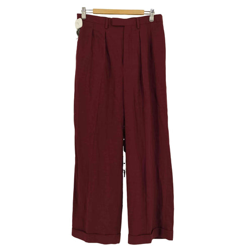 ドリスヴァンノッテン DRIES VAN NOTEN レーヨンリネン ワイド2タックスラックス メンズ JPN:46
