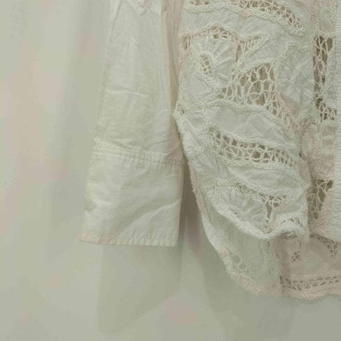 ザラ ZARA レース切替 ロングスリーブシャツ レディース JPN:XS