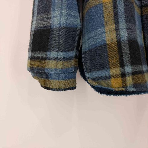 シアーズ Sears 70S MONTGOMERY WARD 裏起毛 チェック イカリボタン CPOウールシャツジャケット 厚手 メンズ