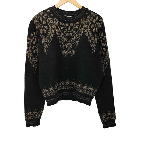 ザラ ZARA ラメ ジャカードニット レディース import:M