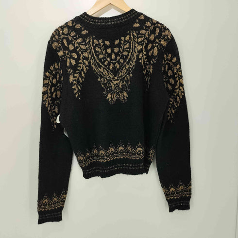 ザラ ZARA ラメ ジャカードニット レディース import:M