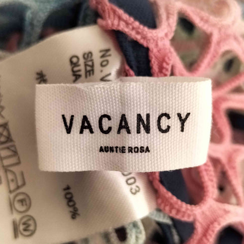 ヴァカンシー VACANCY メッシュオーバーカットソー レディース FREE