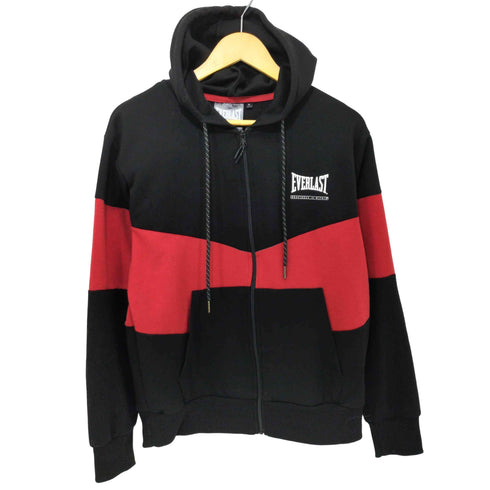 エバーラスト EVERLAST 両面ロゴプリント ジップアップパーカー メンズ import:M